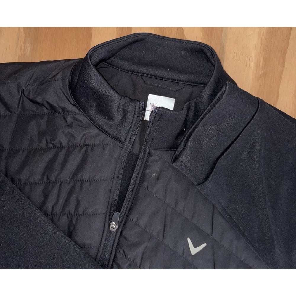 Callaway Golf Men's‎ Chevron Quilted Hybrid Puffer Jacket Size XL Black